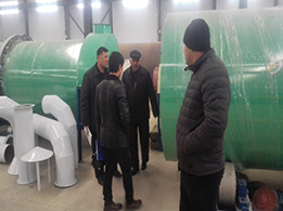 哥倫比亞煤泥烘干客戶來(lái)訪驗(yàn)收