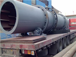 發往周口的粉煤灰烘干機裝車