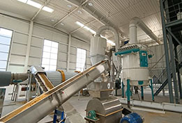 臨沂某安康固態發酵料歐式烘干現場